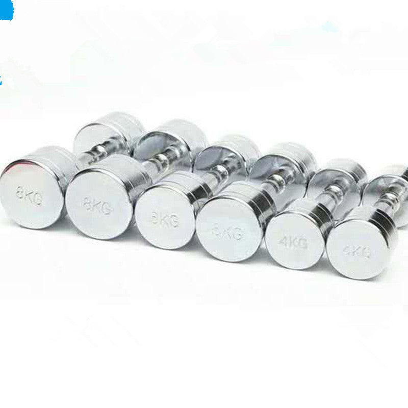 Pure Steel Dumbbells – Electroplated Home Fitness Weights