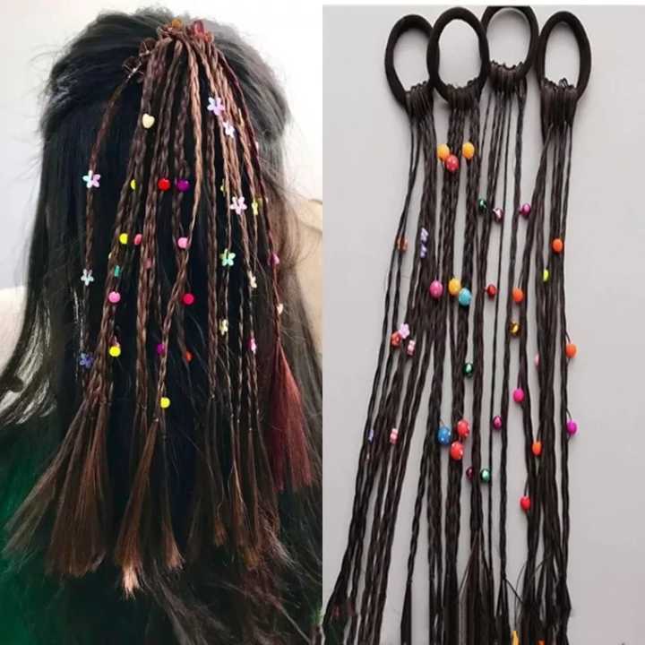 Festive Colorful Bead Twist Braid – Fashion Hair Accessory