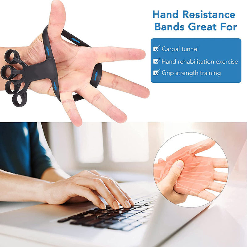Silicone Finger Exerciser – Hand Grip Strengthener & Arthritis Relief Trainer