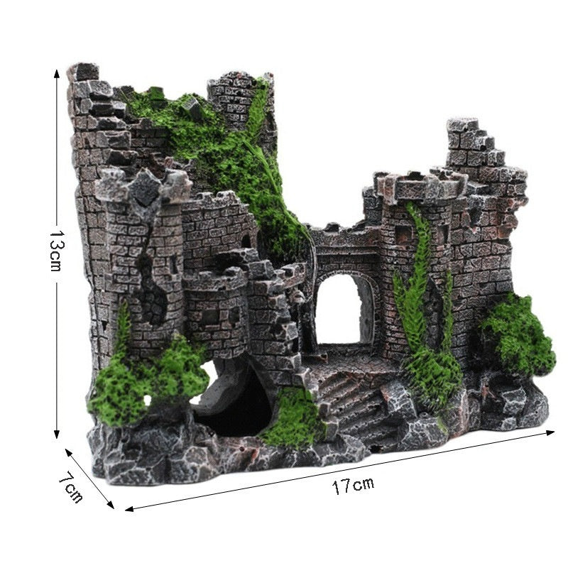 Fish Tank Resin Castle – Decorative Aquarium Ornament