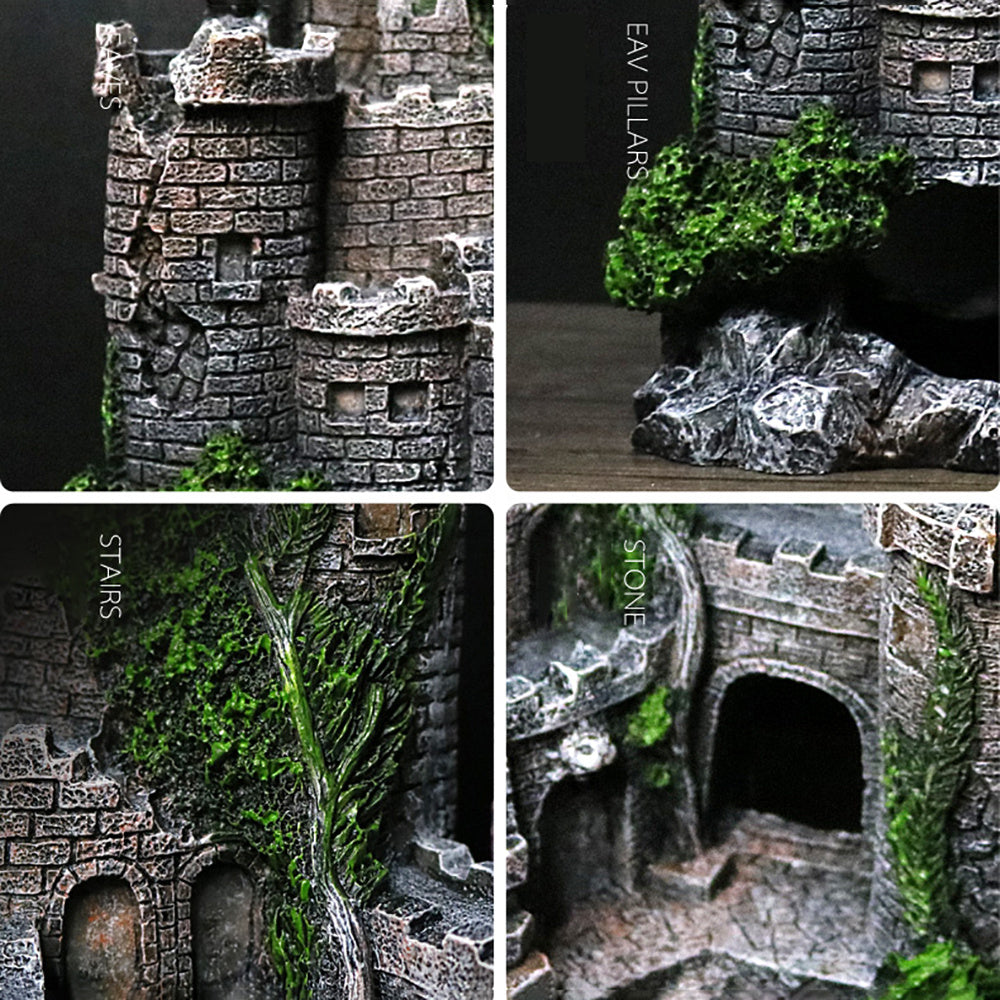 Fish Tank Resin Castle – Decorative Aquarium Ornament