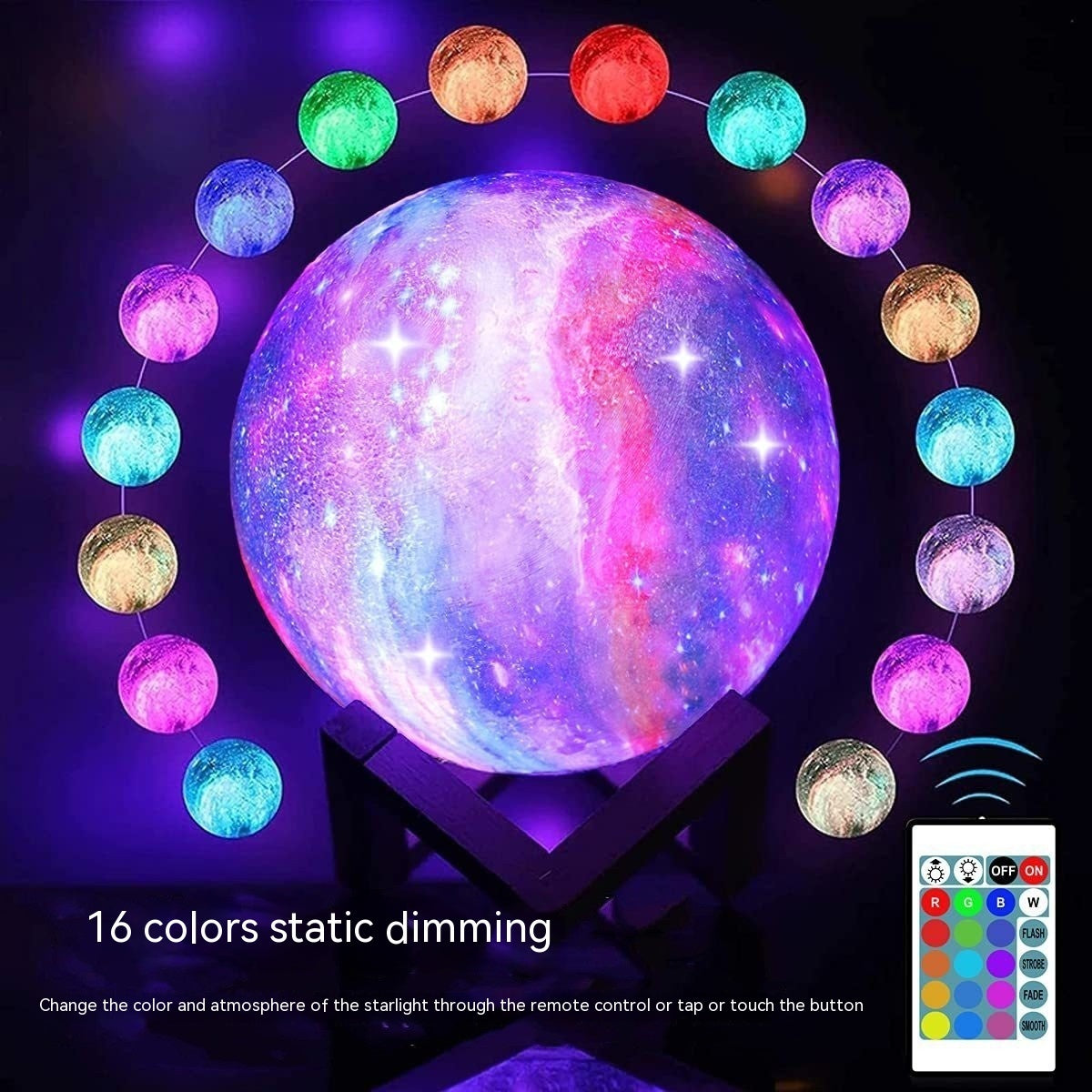 3D Printing Moon Lamp – Galaxy LED Night Light