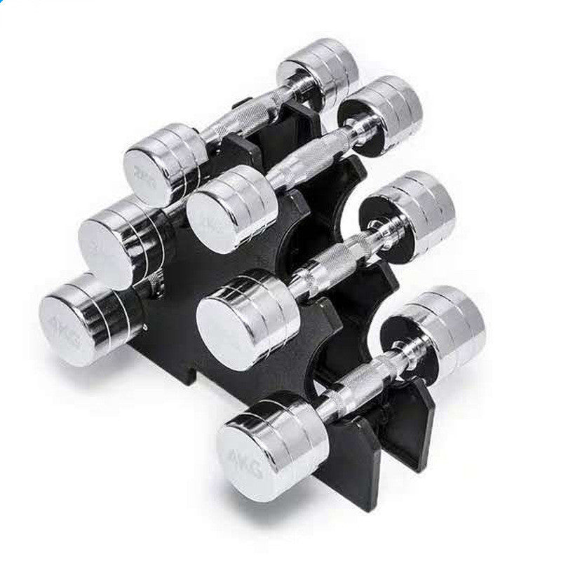 Pure Steel Dumbbells – Electroplated Home Fitness Weights