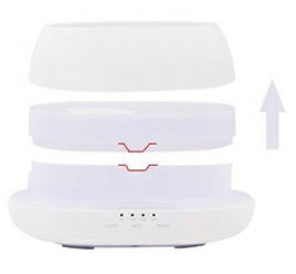 HOMEFISH 500ml Aroma Diffuser – Ultrasonic Humidifier with Colorful LED Light