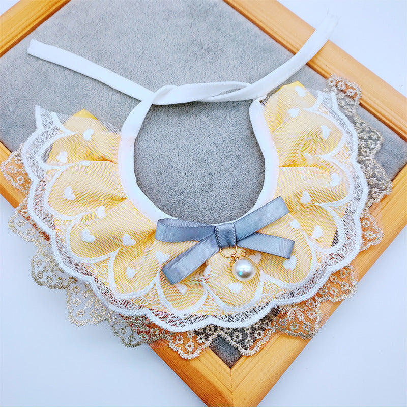 Cute Cat Bib – Pet Saliva Towel & Drool Absorber