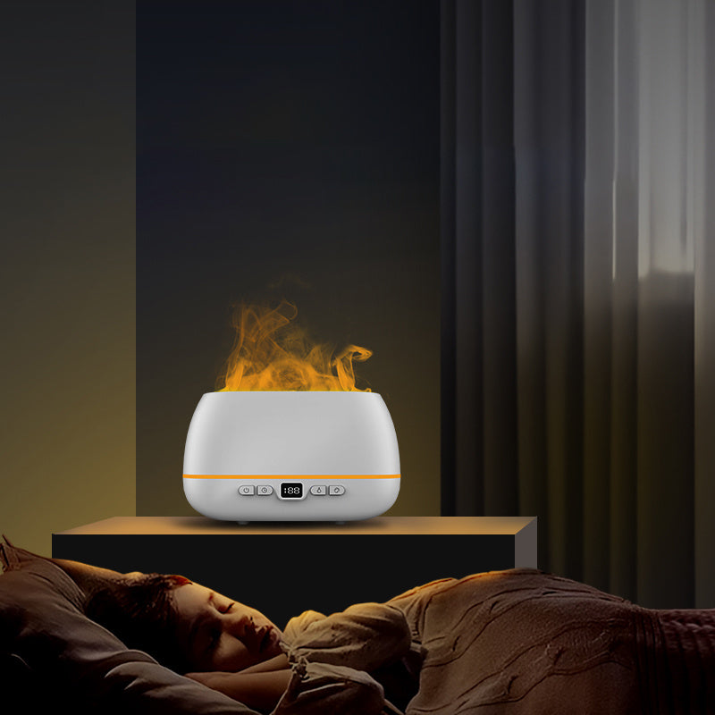 3D Flame Humidifier – 200ml USB Aroma & Essential Oil Diffuser
