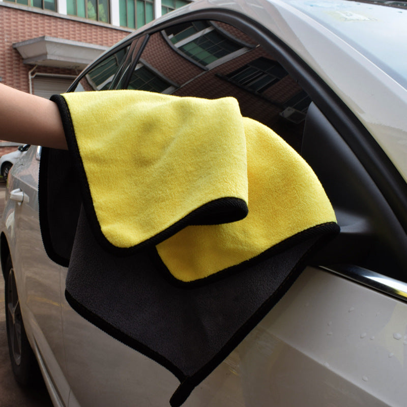 Two-Color Dual-Sided Car Wash Towel – Multifunction Cleaning Cloth