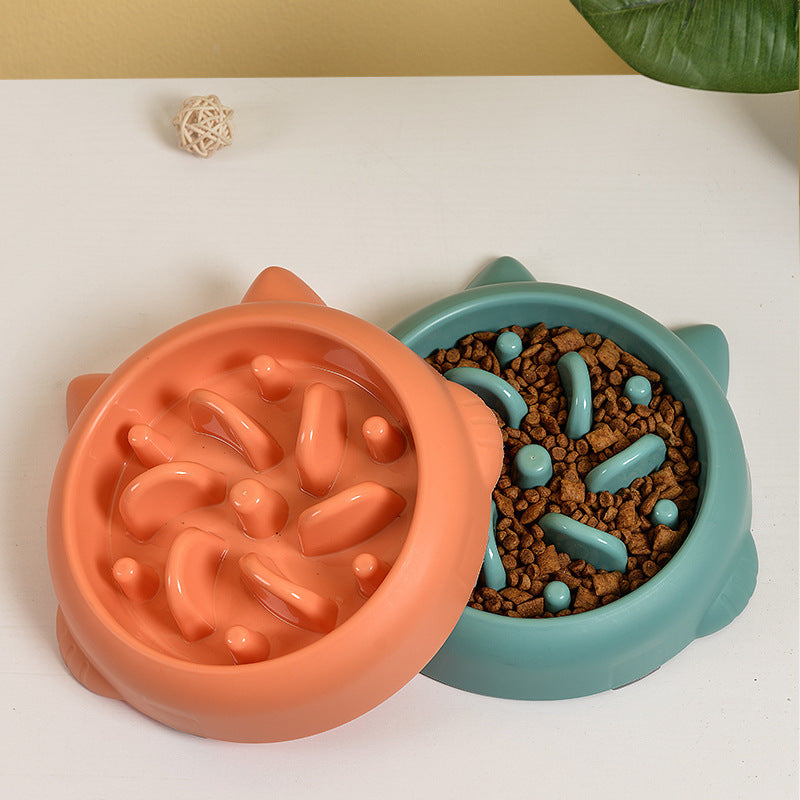 Dog & Cat Slow Feeder Plate – Healthy Eating Anti-Choke Bowl
