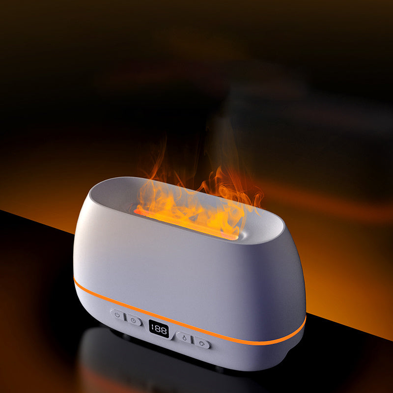 3D Flame Humidifier – 200ml USB Aroma & Essential Oil Diffuser