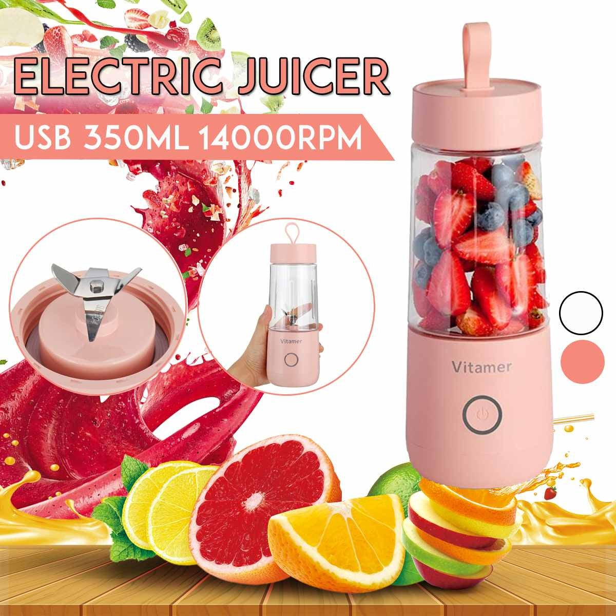 Mini Portable Blender Bottle – Electric USB Juicer & Mixer