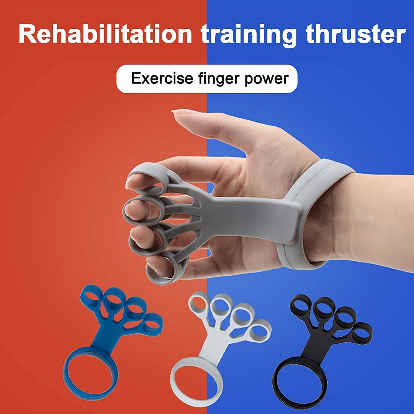 Silicone Finger Exerciser – Hand Grip Strengthener & Arthritis Relief Trainer