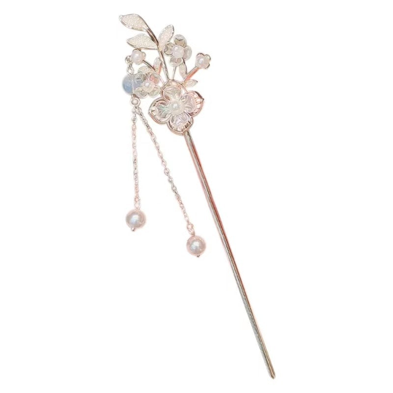 Lily of the Valley Hairpin – Elegant Floral Step Hair Clip
