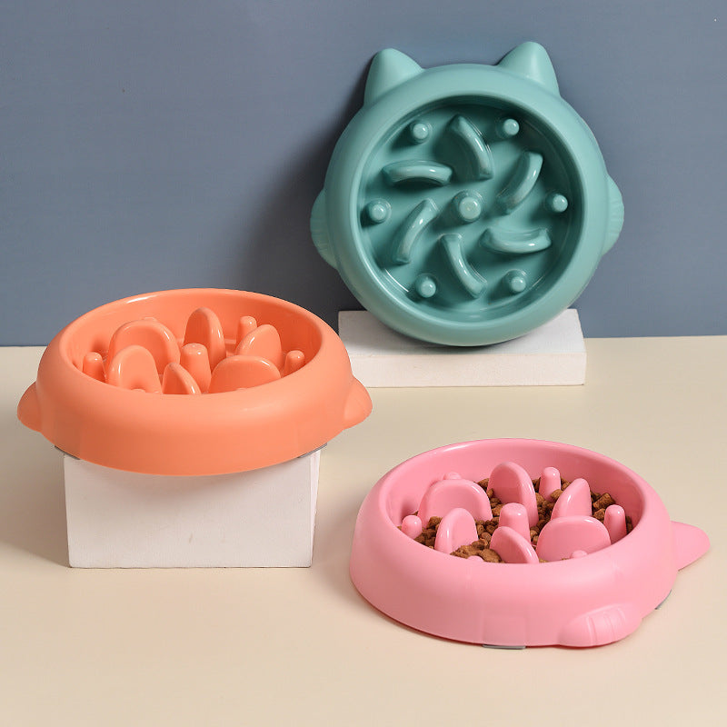Dog & Cat Slow Feeder Plate – Healthy Eating Anti-Choke Bowl