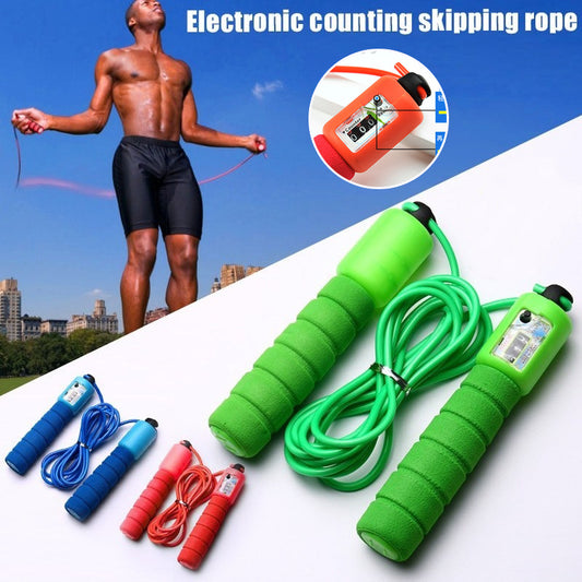 Skipping Rope with Counter – Adjustable Length Jump Rope for Fitness & Training