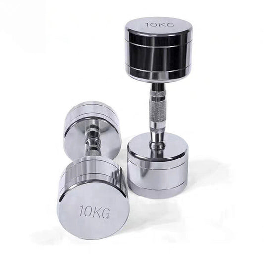Pure Steel Dumbbells – Electroplated Home Fitness Weights