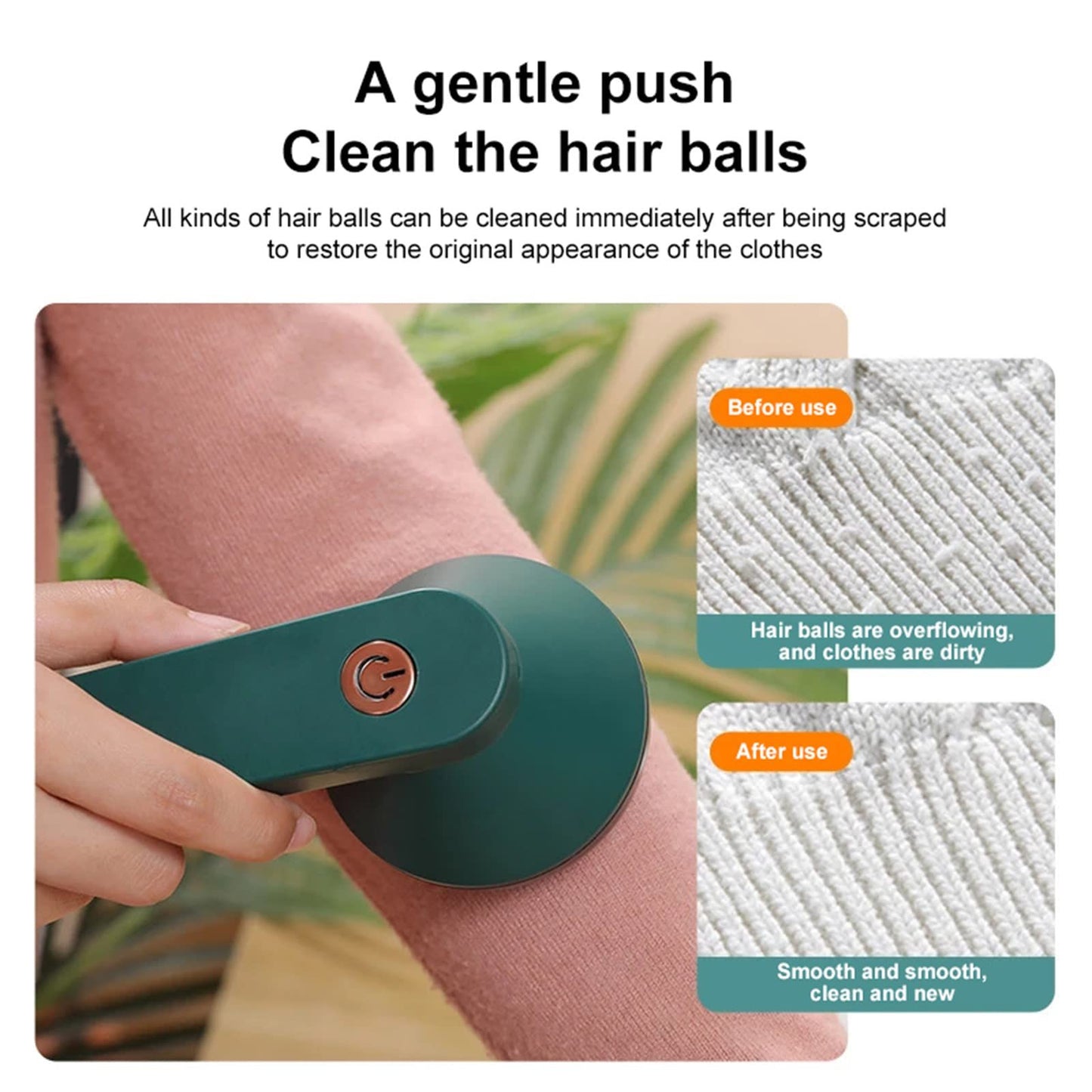 USB Rechargeable Electric Lint Remover – Portable Fabric Shaver for Clothes