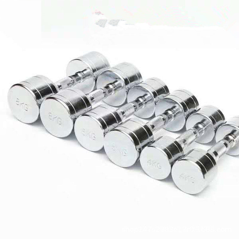 Pure Steel Dumbbells – Electroplated Home Fitness Weights