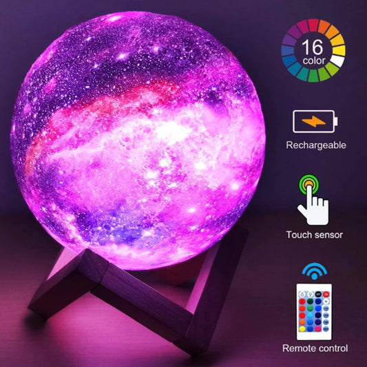 3D Printing Moon Lamp – Galaxy LED Night Light