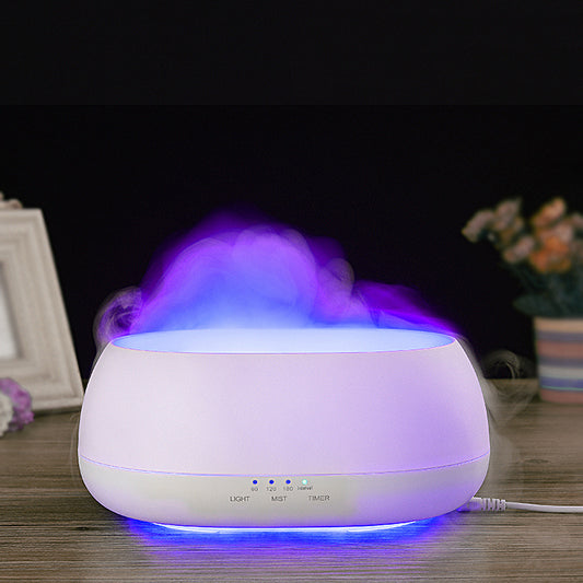 HOMEFISH 500ml Aroma Diffuser – Ultrasonic Humidifier with Colorful LED Light