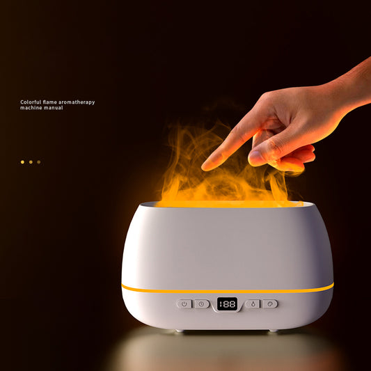 3D Flame Humidifier – 200ml USB Aroma & Essential Oil Diffuser